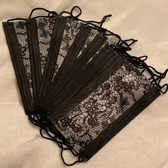 Other - Black Lace Reversible Adult Masks for Date Night